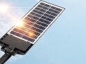 Lampa solarna LED czujnik ruchu zmierzchu pilot latarnia nocna uliczna