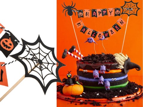 Nowoczesna dekoracja na Halloween - topper na ciasta i babeczki