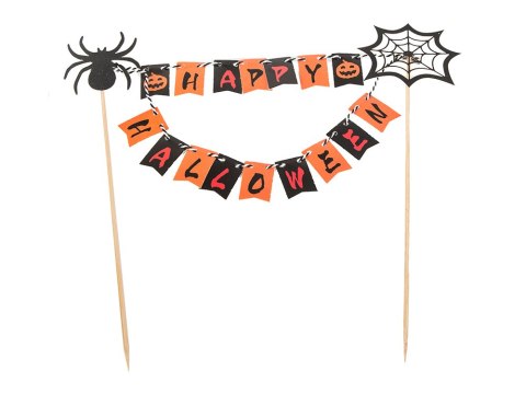 Nowoczesna dekoracja na Halloween - topper na ciasta i babeczki