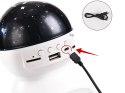 Nowoczesny projektor gwiazd z głośnikiem Bluetooth i USB