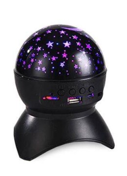 Nowoczesny projektor gwiazd z funkcją głośnika Bluetooth i lampką nocną