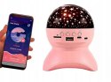 Nowoczesny projektor gwiazd z dźwiękiem Bluetooth i ładowaniem USB