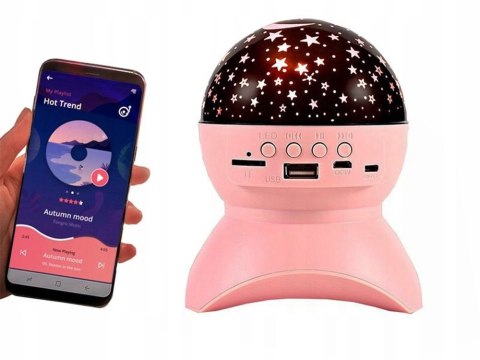 Nowoczesny projektor gwiazd z dźwiękiem Bluetooth i ładowaniem USB
