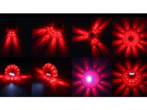 Mocna Lampa Ostrzegawcza LED 360° z Magnesem i Haczykiem dla Twojego Bezpieczeństwa