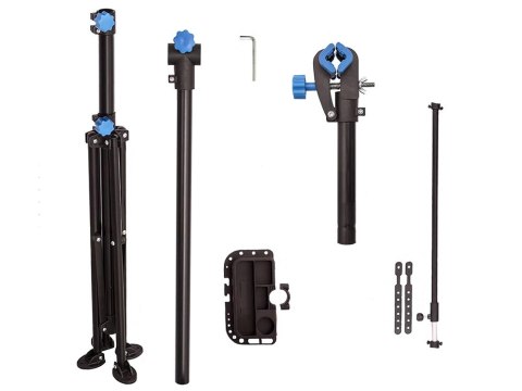 Stojak rowerowy wieszak serwisowy na rower uchwyt regulowany z półką 30kg