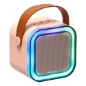 Zestaw karaoke: mikrofon i głośnik Bluetooth z efektami LED