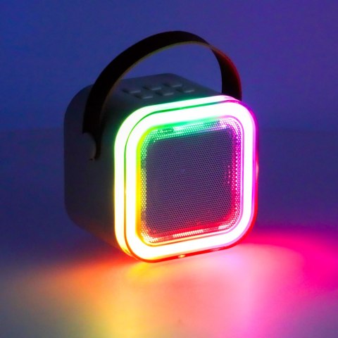 Zestaw karaoke: mikrofon i głośnik Bluetooth z efektami LED