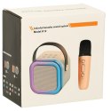 Zestaw karaoke: mikrofon i głośnik Bluetooth z efektami LED