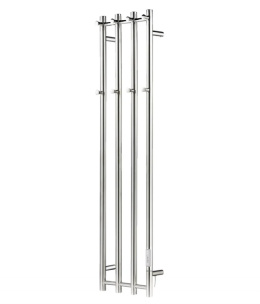 Grzejnik elektryczny łazienkowy IP44 120W chrom wieszaki 120 cm