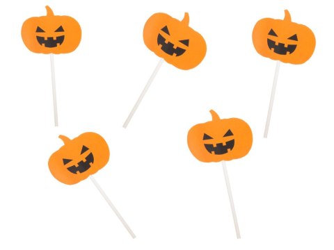 Dekoracje Halloween - patyczki na ciasto, tort i babeczki