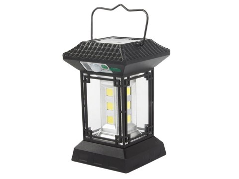 Wielofunkcyjna lampa solarna z czujnikiem zmierzchu i pilotem, 60 LED COB