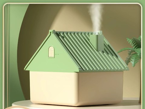 Nowoczesny nawilżacz powietrza w formie domku z aromaterapią USB 1L