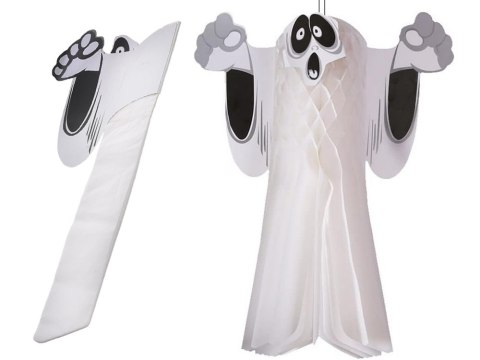 Duchowy nastrojowy duszek na Halloween - dekoracja 3D dla każdego przyjęcia