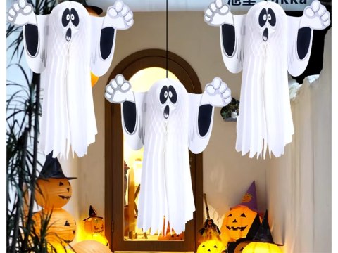 Duch 3D - Papierowa zawieszka na Halloween