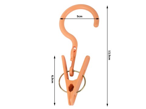 Nowoczesny spinacz z haczykiem do suszenia bielizny, zestaw 3 sztuki