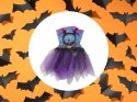 Strój dla małego nietoperza na Halloween - czarno-fioletowy zestaw