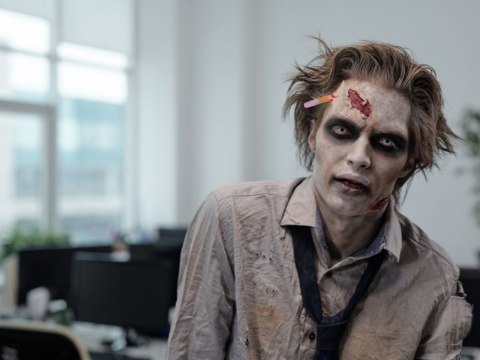 Zestaw Charakteryzacji Halloween z Sztuczną Raną i Krwią
