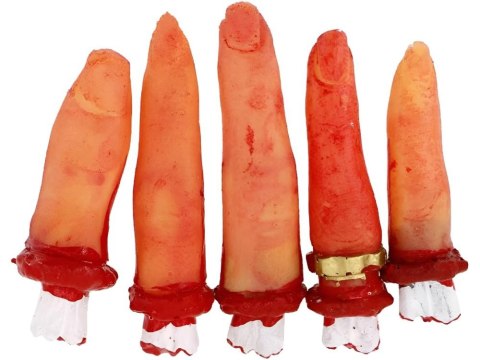 Sztuczne palce dekoracyjne na Halloween - Przerażająca atrakcja!