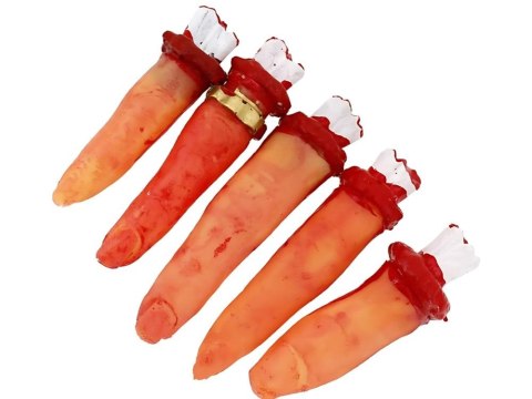 Sztuczne palce dekoracyjne na Halloween - Przerażająca atrakcja!
