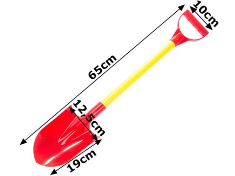 Nowoczesna łopatka do zabawy w piaskownicy i śniegu dla dzieci 65cm