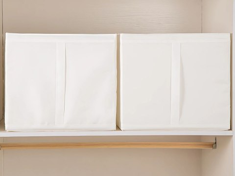 Nowoczesny organizer do przechowywania ubrań i pościeli 31x34x33cm