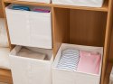 Nowoczesny organizer do przechowywania ubrań i pościeli 31x34x33cm