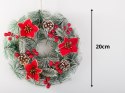 Świąteczny Wianek Ozdobny na Drzwi i Ścianę - Magia Bożego Narodzenia w Twoim Domu