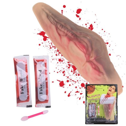 Sztuczna rana do charakteryzacji z krwią na Halloween