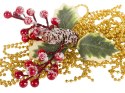 Świąteczny Stroik Ozdobny z Jarzębiną - Magia Bożego Narodzenia w Twoim Wnętrzu