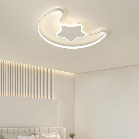 Nowoczesna lampa sufitowa LED z pilotem do pokoju dziecięcego