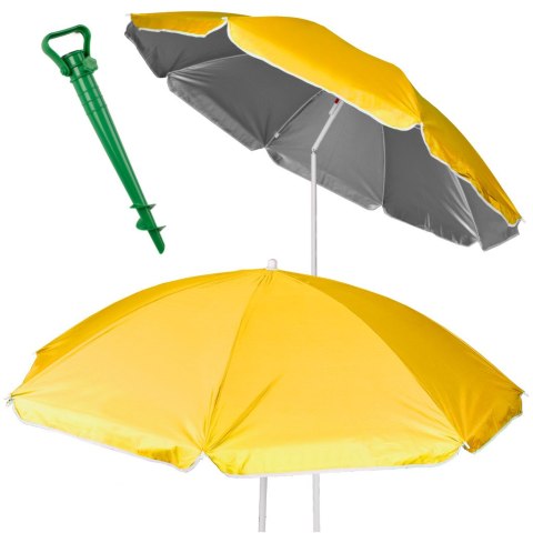 Nowoczesny parasol plażowy z regulacją wysokości dla całej rodziny