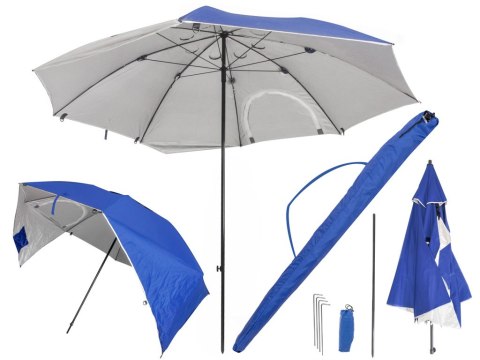 Parasol ogrodowy 2w1 - niezbędnik na plażę i do ogrodu