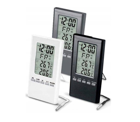 Termometr elektroniczny "WBG" Terdens biały z przewodem