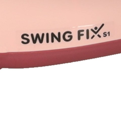 Nowoczesny jeździk z rączką LED Swing FIX - różowy skuter dla dzieci