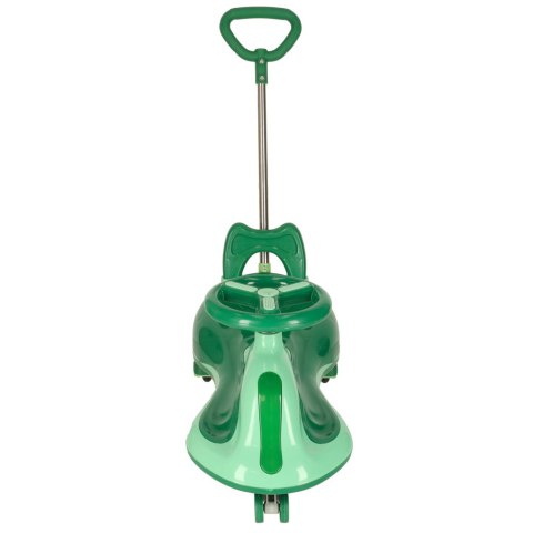 Jeździk grawitacyjny z LED Swing FIX S2 — skuter z rączką zielony max 100kg