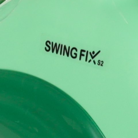 Jeździk grawitacyjny z LED Swing FIX S2 — skuter z rączką zielony max 100kg