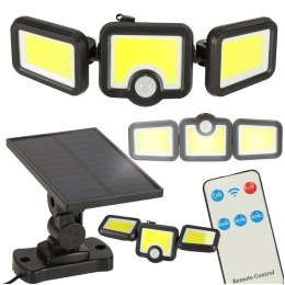 Lampa solarną LED 3w1 z czujnikiem ruchu i zmierzchu do ogrodu