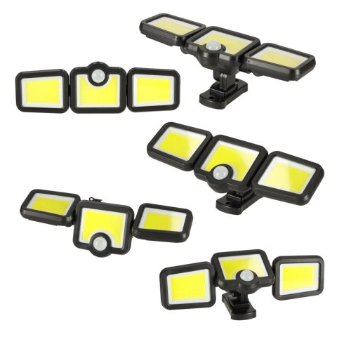 Lampa solarną LED 3w1 z czujnikiem ruchu i zmierzchu do ogrodu