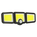 Lampa solarną LED 3w1 z czujnikiem ruchu i zmierzchu do ogrodu