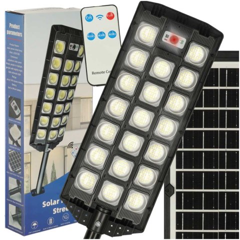 Lampa solarna LED - halogen z czujnikiem ruchu i pilotem