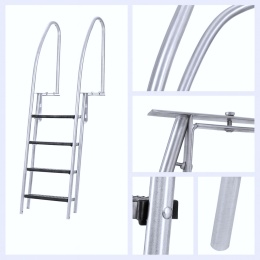 Drabina 185cm do zejścia porcie z jachtu statku pomostu