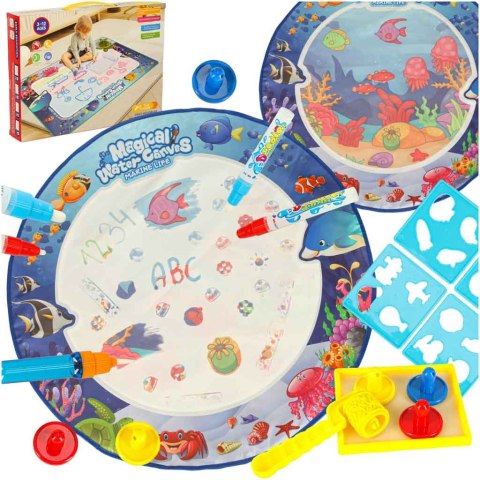 Nowoczesna mata wodna do kreatywnego malowania - 80 cm