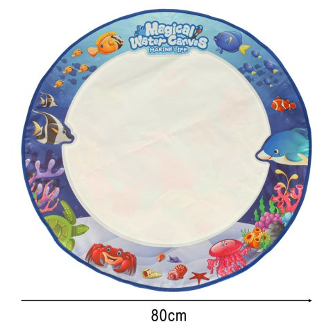 Nowoczesna mata wodna do kreatywnego malowania - 80 cm