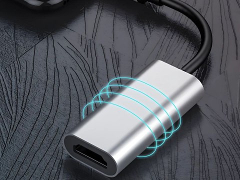 Nowoczesny adapter USB-C do HDMI 4K 60Hz, idealny do laptopów i tabletów