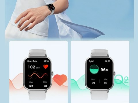 Nowoczesny smartwatch z funkcjami zdrowotnymi i sportowymi