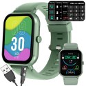 Nowoczesny smartwatch z gumowym paskiem, idealny dla każdego stylu życia