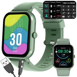 Nowoczesny smartwatch z gumowym paskiem, idealny dla każdego stylu życia