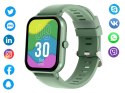 Nowoczesny smartwatch z gumowym paskiem, idealny dla każdego stylu życia