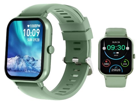 Nowoczesny smartwatch z gumowym paskiem, idealny dla każdego stylu życia