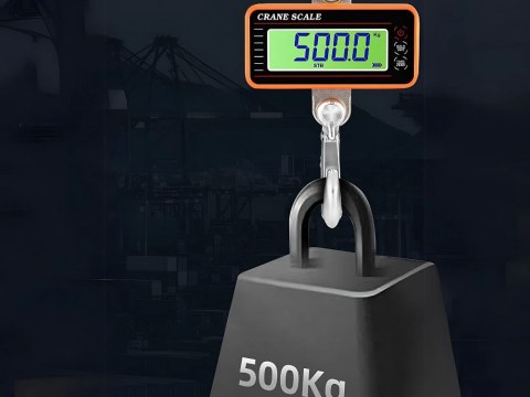 Waga hakowa dźwigowa 500kg 0,5t podwieszana LCD z pilotem nagazynowa